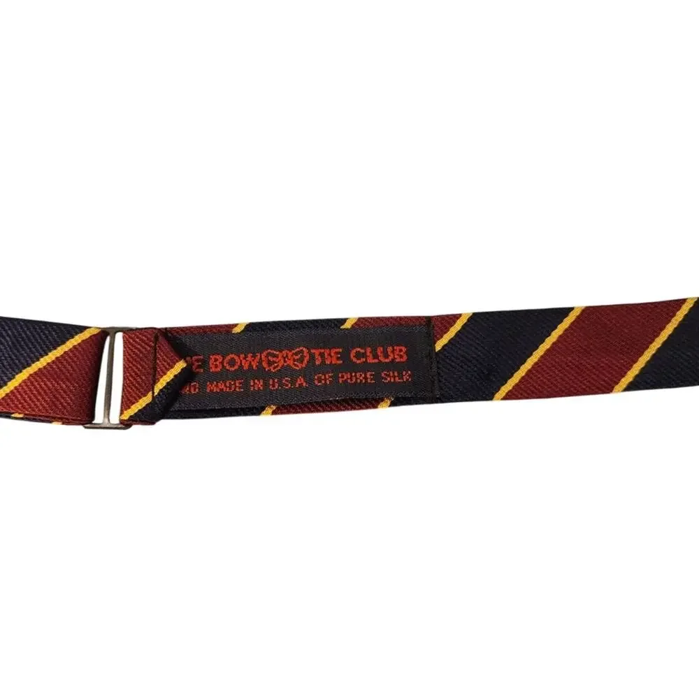 Bowtie Club Mens Adjustable Silk Bowtie Classic Self Tie Formal Tuxedo Bow Tie